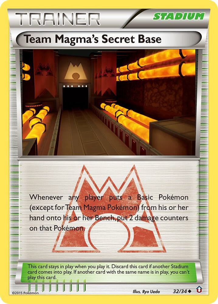Team Magma's Secret Base card image