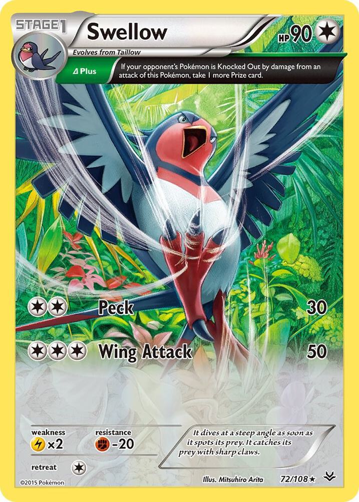 Swellow (72 Delta) card image
