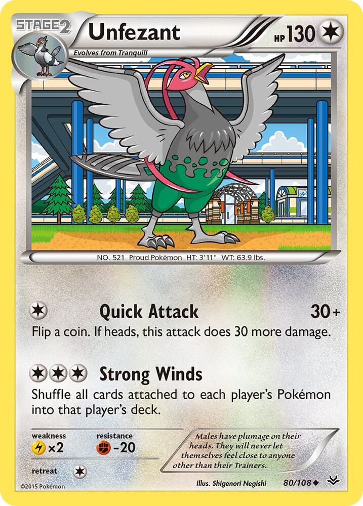 Unfezant (80) card image