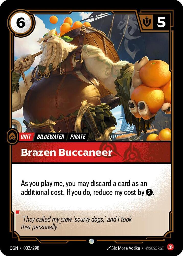 Brazen Buccaneer card image