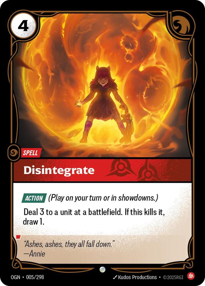 Disintegrate card image