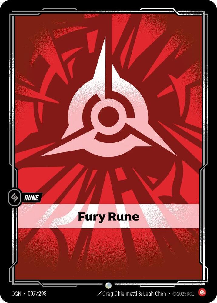 Fury Rune card image