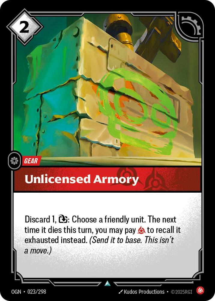 Unlicensed Armory card image