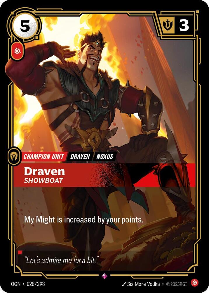 Draven, Showboat card image