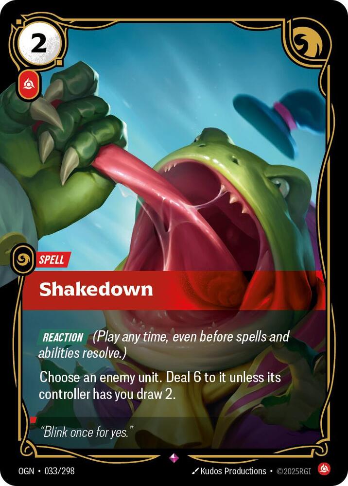 Shakedown card image