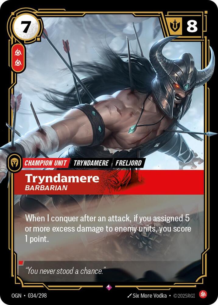 Tryndamere, Barbarian card image