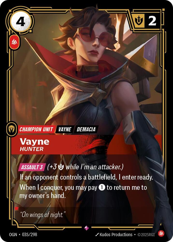 Vayne, Hunter card image