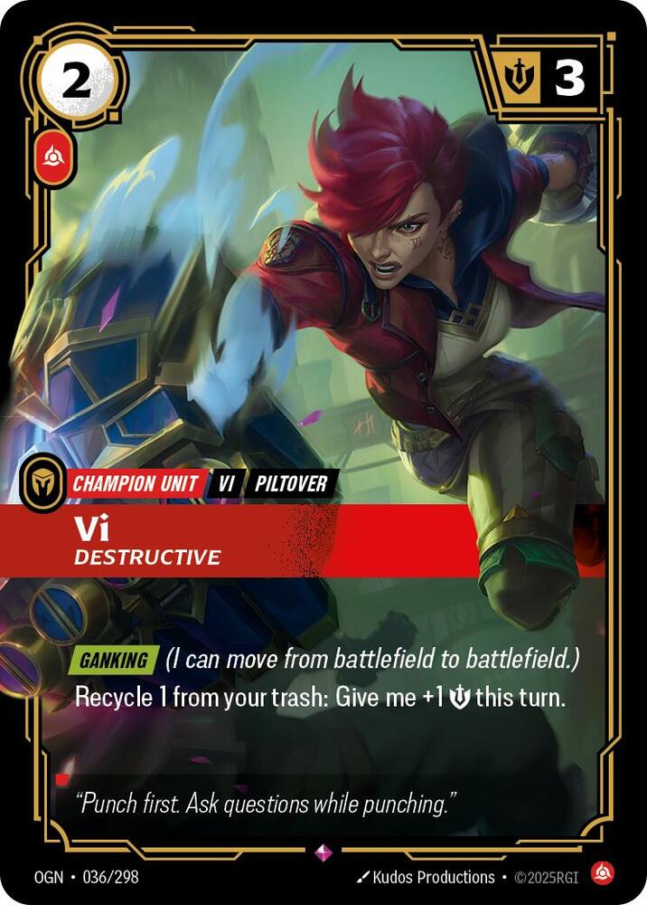 Vi, Destructive card image