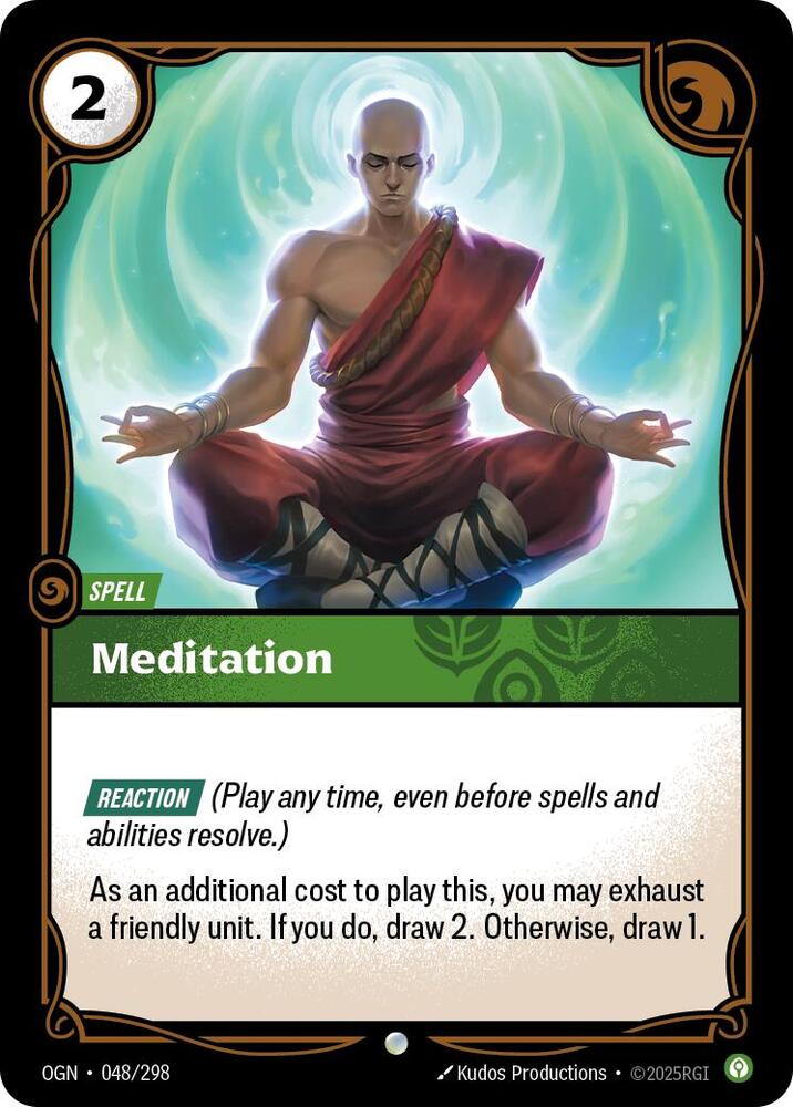 Meditation card image