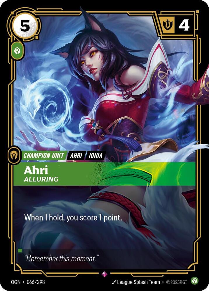 Ahri, Alluring card image