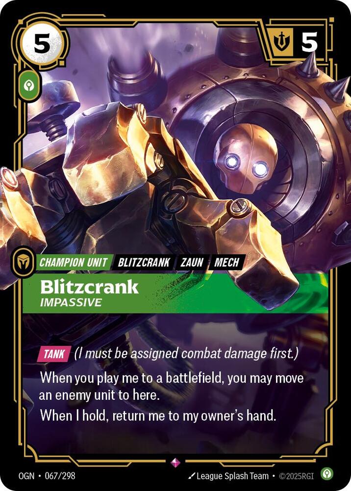 Blitzcrank, Impassive card image