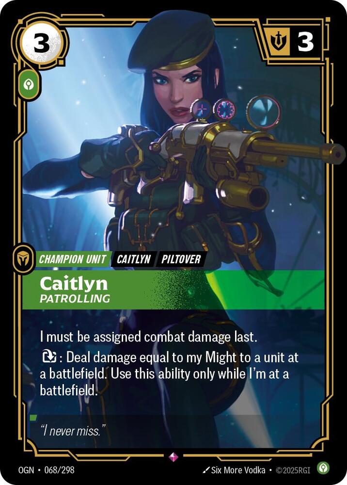 Caitlyn, Patrolling card image