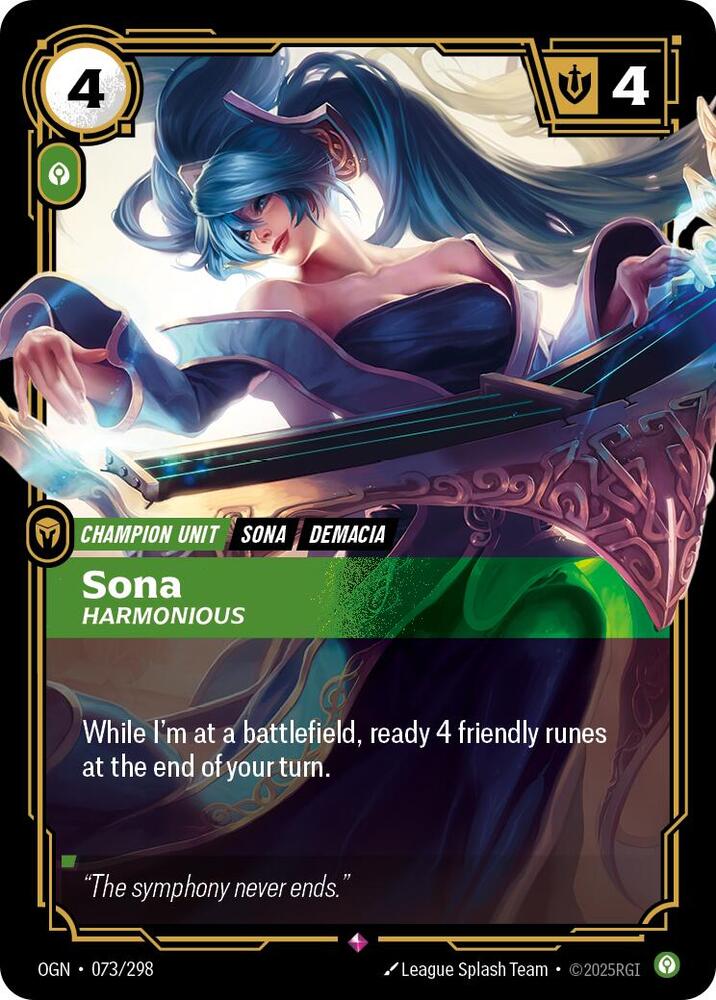Sona, Harmonious card image
