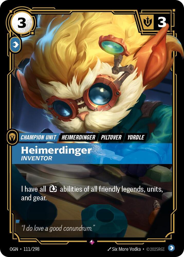 Heimerdinger, Inventor card image