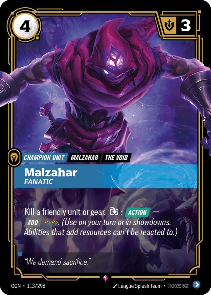 Malzahar, Fanatic card image