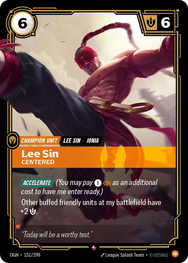 Lee Sin, Centered card image