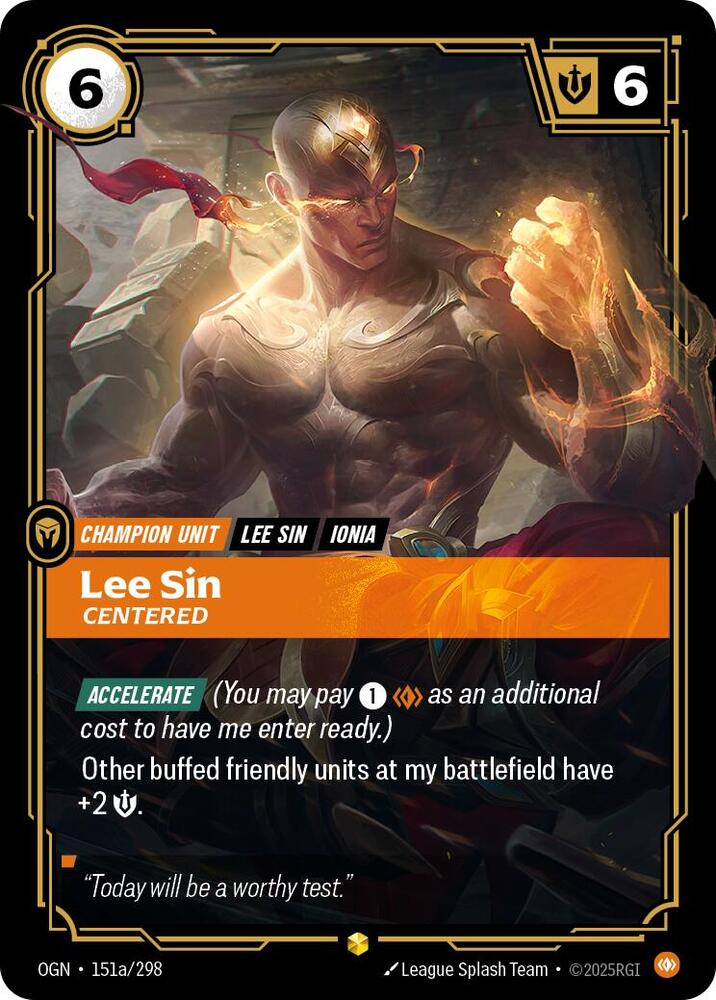 Lee Sin, Centered (Alternate Art) card image