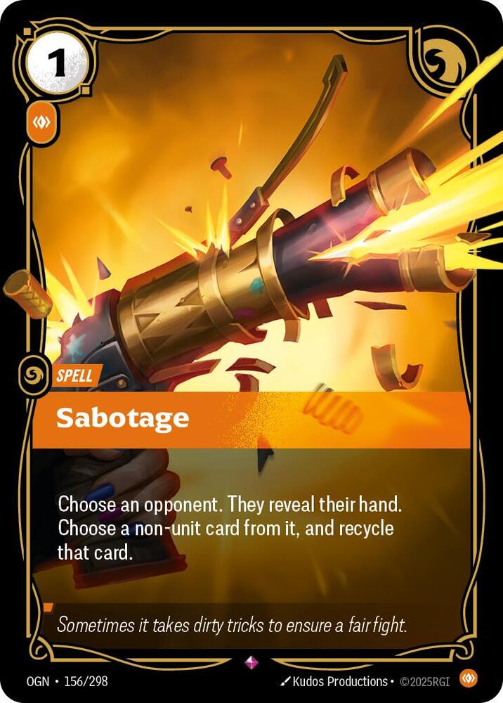 Sabotage card image