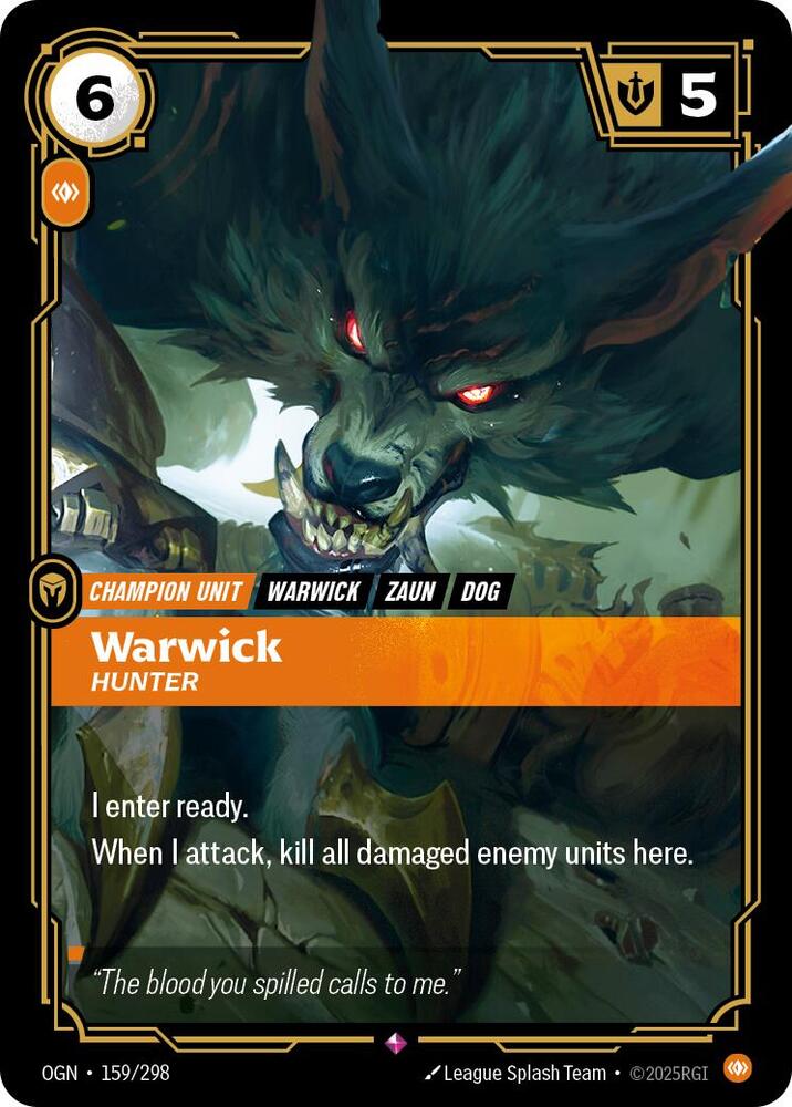 Warwick, Hunter card image