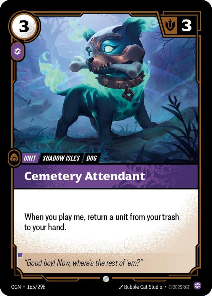 Cemetery Attendant card image