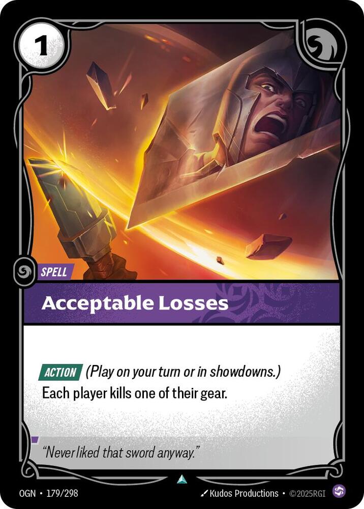 Acceptable Losses card image