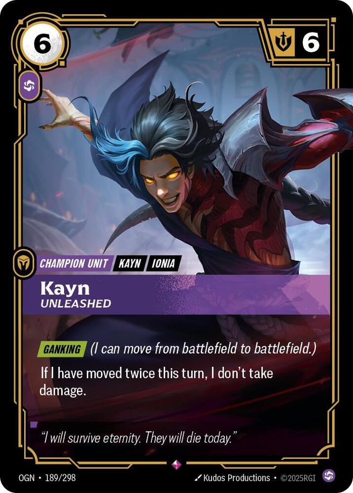 Kayn, Unleashed card image