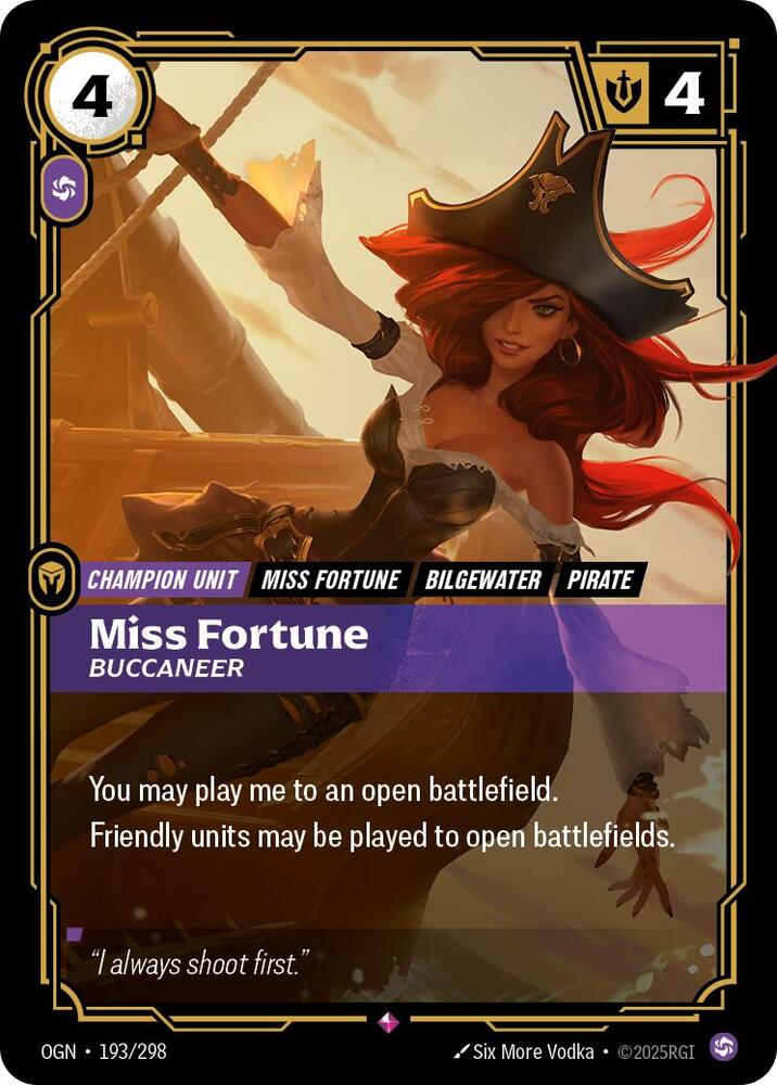 Miss Fortune, Buccaneer card image