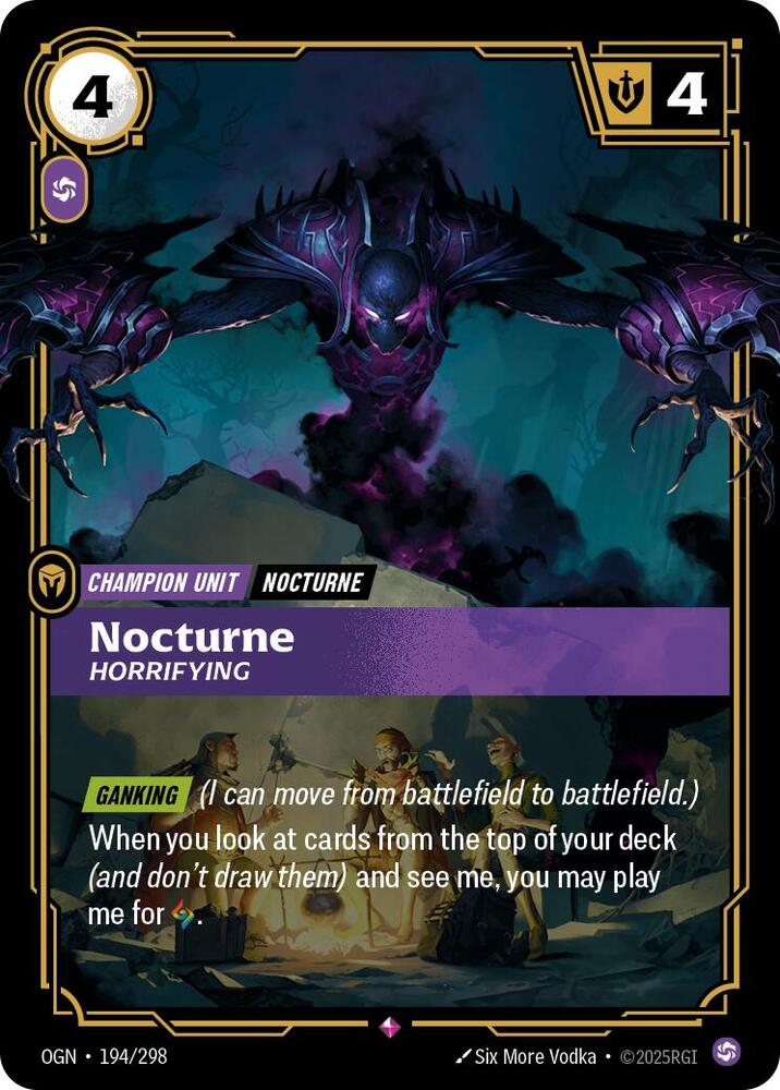 Nocturne, Horrifying card image