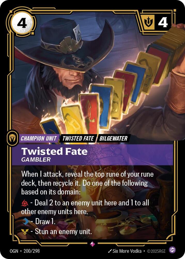 Twisted Fate, Gambler card image