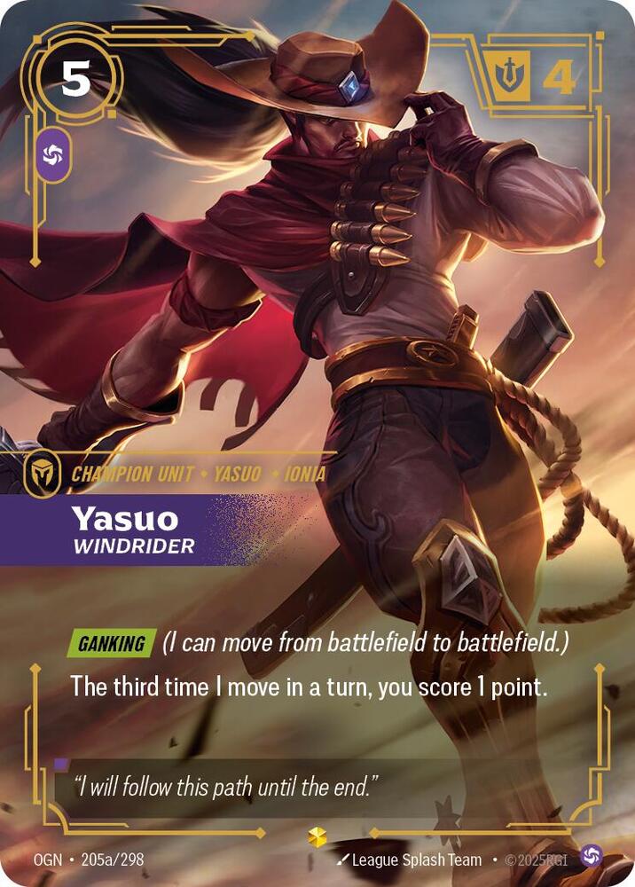 Yasuo, Windrider (Alternate Art) card image