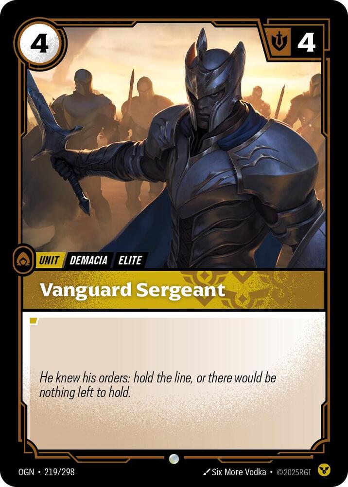 Vanguard Sergeant card image