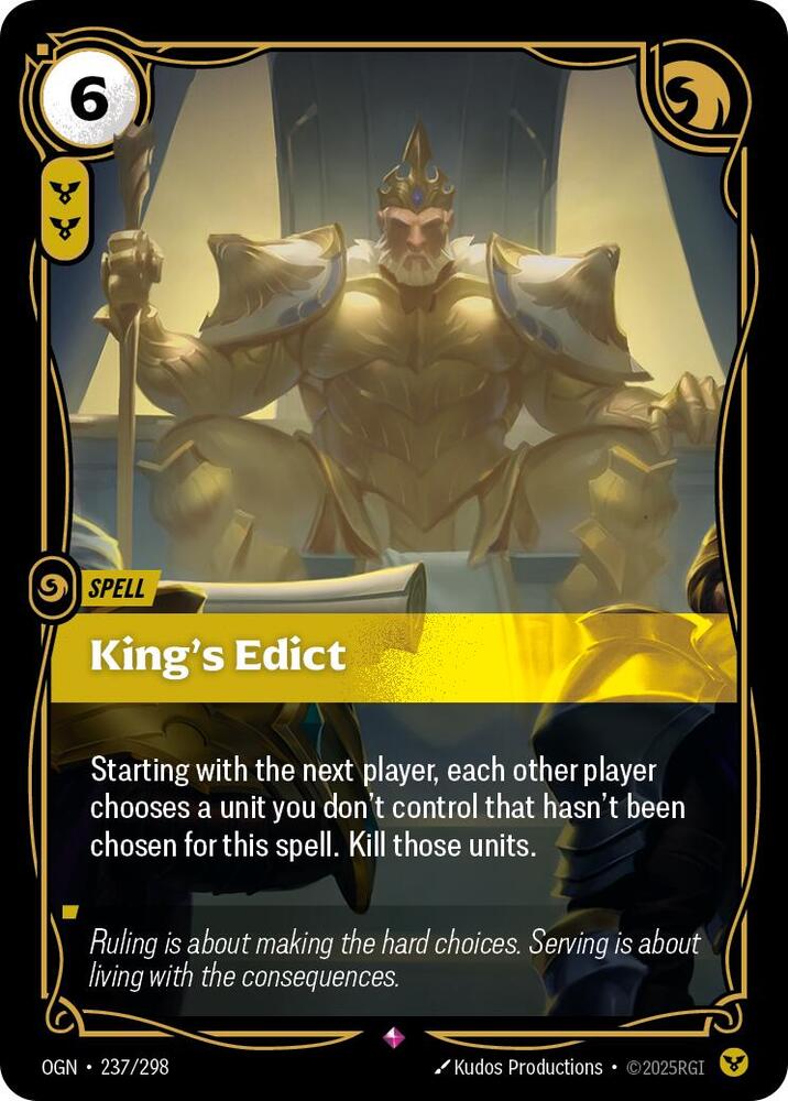 King's Edict card image
