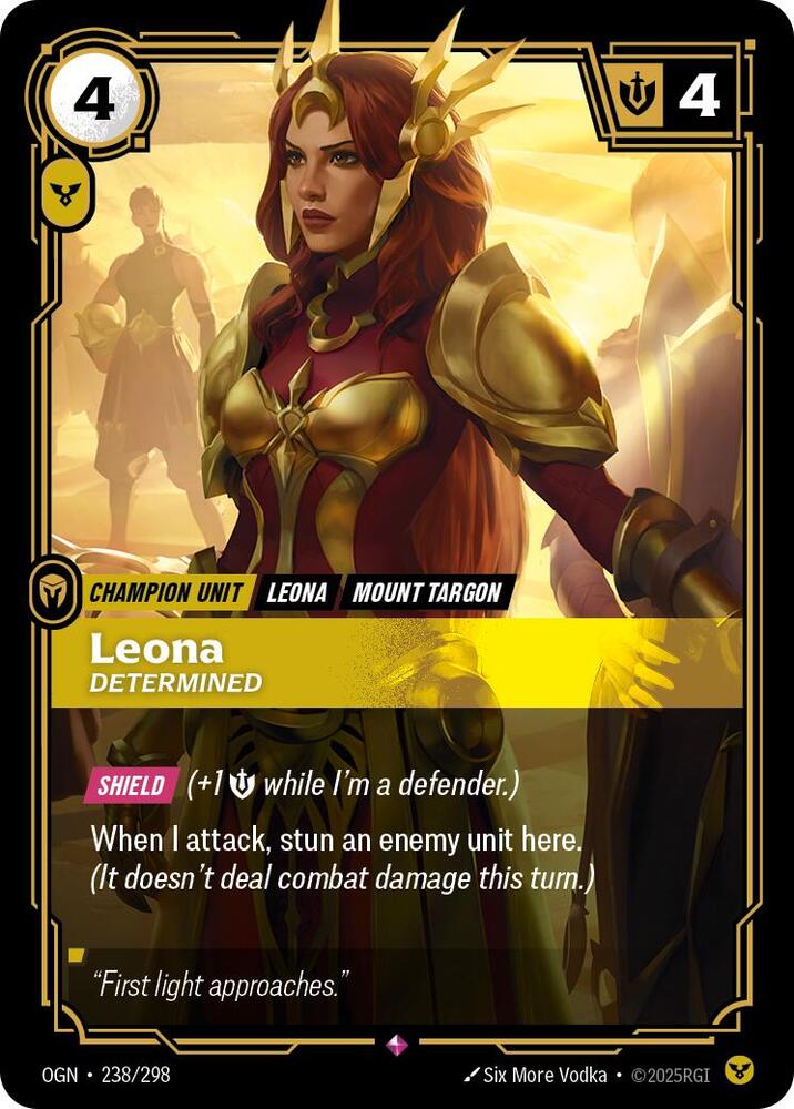 Leona, Determined card image