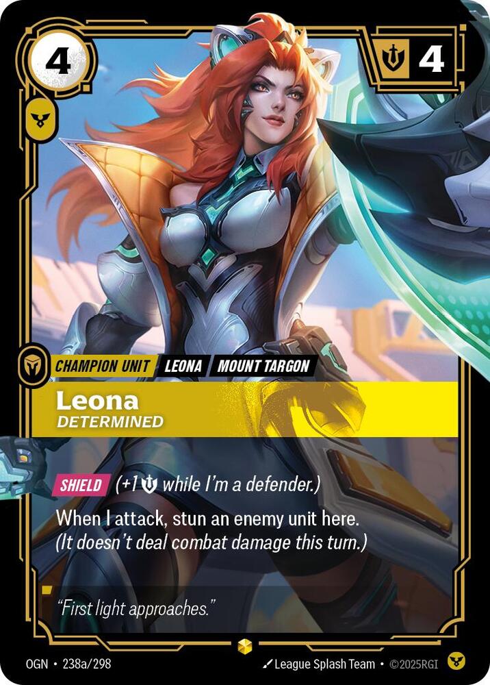 Leona, Determined (Alternate Art) card image