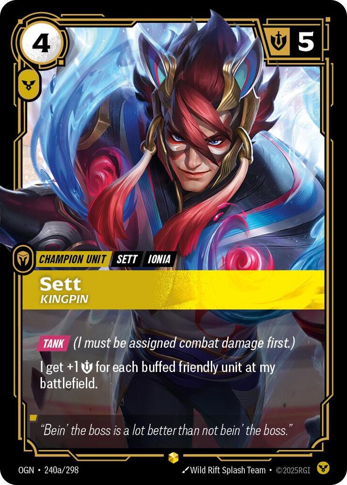 Sett, Kingpin (Alternate Art) card image