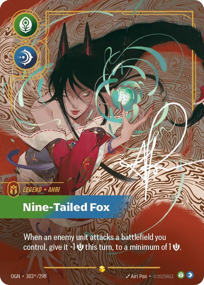 Ahri, Nine-Tailed Fox (Signature) card image