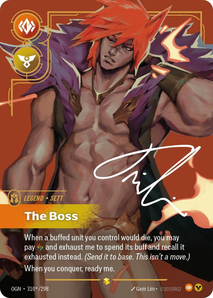 Sett, The Boss (Signature) card image