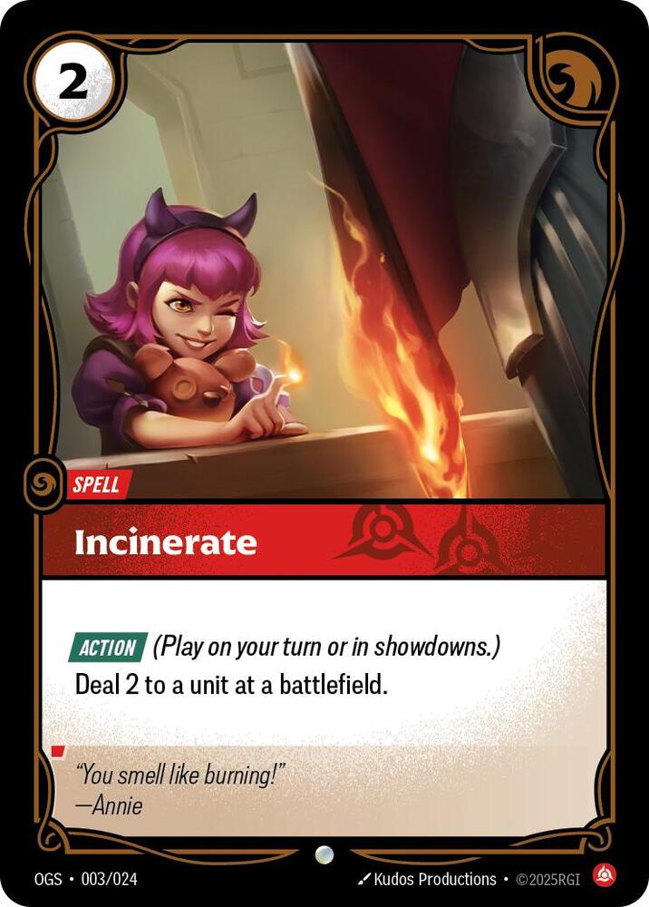 Incinerate card image