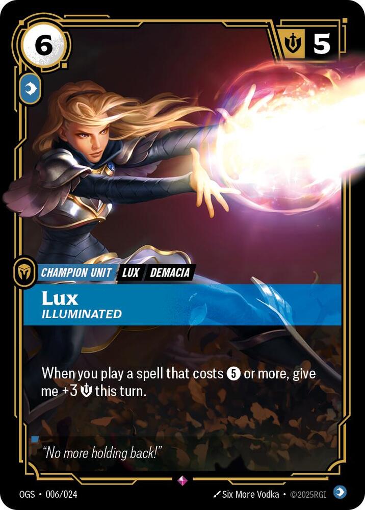 Lux, Illuminated card image