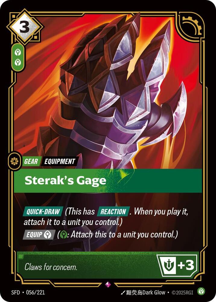 Sterak's Gage card image