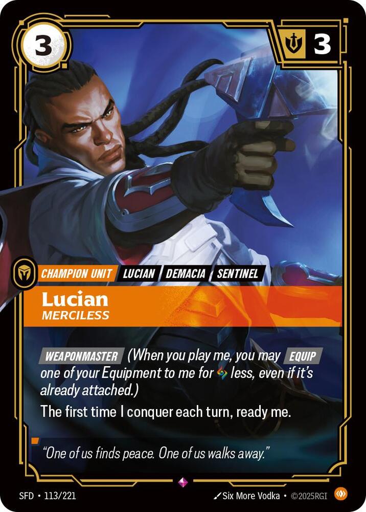 Lucian, Merciless card image