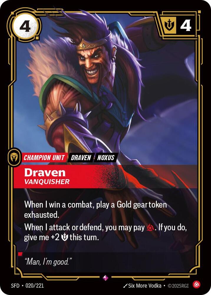Draven, Vanquisher card image