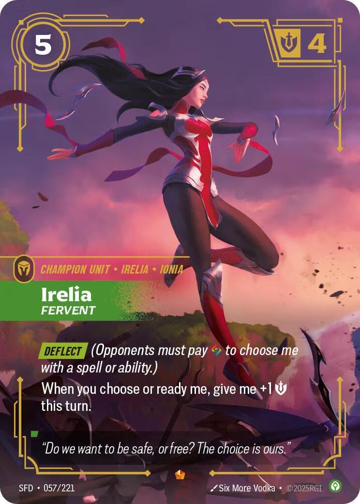 Irelia, Fervent card image