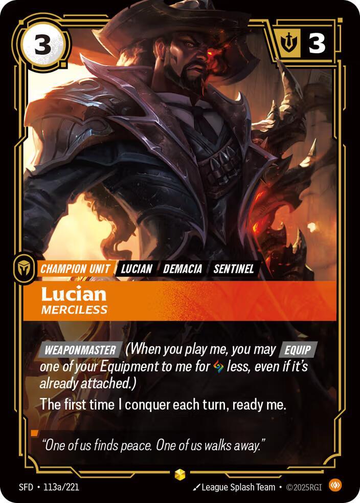 Lucian, Merciless (Alternate Art) card image
