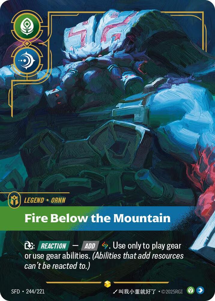 Ornn, Fire Below the Mountain (Overnumbered) card image