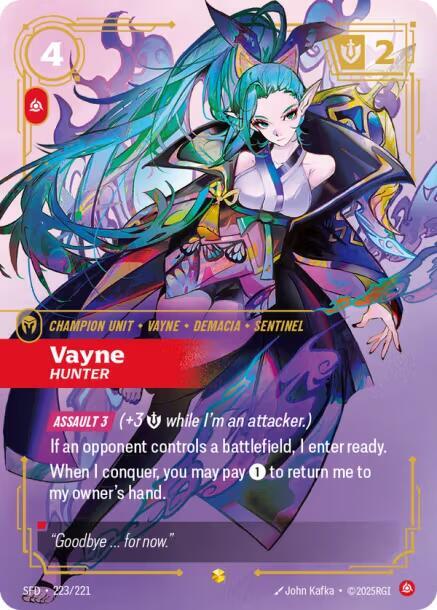 Vayne, Hunter (Overnumbered) card image