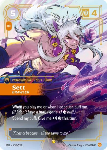 Sett, Brawler (Overnumbered) card image