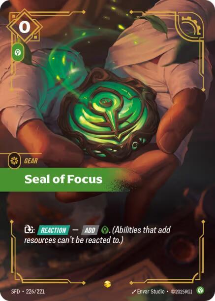 Seal of Focus (Overnumbered) card image