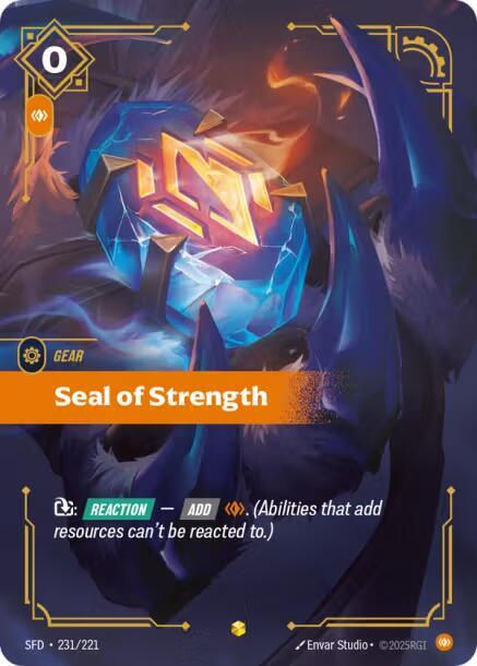 Seal of Strength (Overnumbered) card image