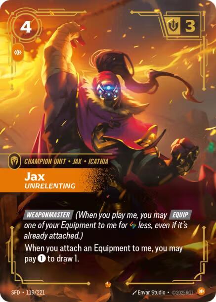Jax, Unrelenting card image